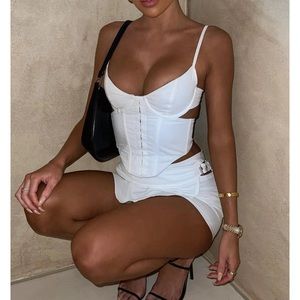 “Matter of Time Bustier” White Fox Top